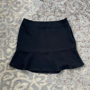 Jacob Ruffle Hem Y2K Mini Skirt Black 3/4